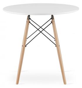 Okrúhly stôl TODI 80 cm biely