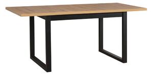 Skladací stôl 140/180x80 IKON 3 čierny/dub Grandson