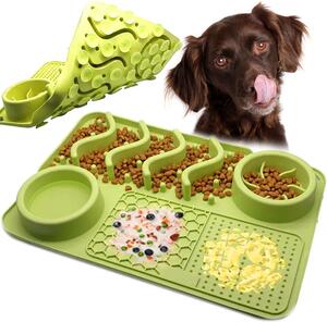 Tutumi, podložka na lízanie jedla pre psa-mačku 368919 Green, zelená, HOM-02868