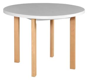 POLI 2 Okrúhly stôl 100x100 Buk/biela