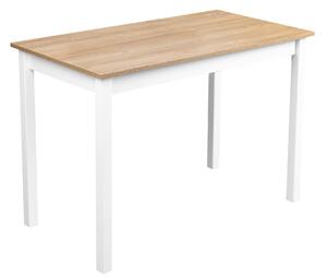 Drevený stôl MAX2L 110x60 biely/dub Grandson