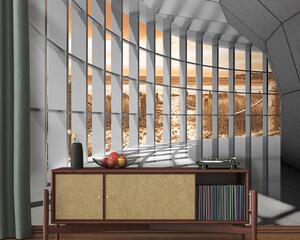 Tapety Okná v jantárovom svetle, 3D fototapety, Fototapety 3d tunel, u70513v3 : Uwalls.sk