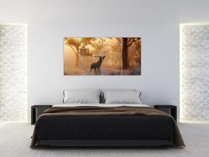 Jeleň v prírode (Obraz 160x80cm)