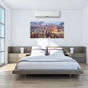 Panoráma mesta - obrazy (Obraz 160x80cm)