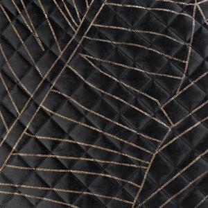 EUROFIRANY Zamatový prehoz, vyrobený technikou "hot press" s potlačou fólie 170 cm x 210 cm čierna 100 % polyester Rozmery textílií: 170 cm x 210 cm