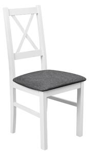 Drevená stolička NIL 10 Biela/grafitová