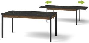 Prestigo P14 skladací stôl 160/240x90 Čierny/Oak/San Sebastian