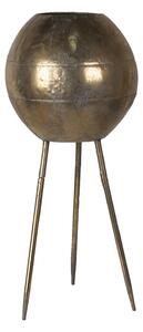 Zlatý dekoratívne obal na kvety na 3 nohách - Ø 27 * 66 cm - Clayre & Eef