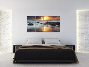 Západ slnka pri mori, obraz (Obraz 160x80cm)