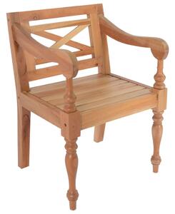 Stoličky Batavia 2 ks, svetlohnedé, mahagónový masív