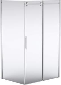 Deante Hiacynt, posuvné dvere do otvoru 160x200 cm, 8mm číre sklo s EasyClean, chrómový profil, KQH_016P