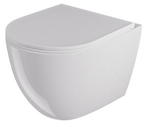 UPTrend Závesný WC komplet bez okraja CANEO VORTEX TR2196DF vrátane Soft-Close sedadla, biela lesk