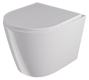 UPTrend Závesný WC komplet bez okraja AMARO VORTEX TR2217R vrátane Soft-Close sedadla, biela lesk