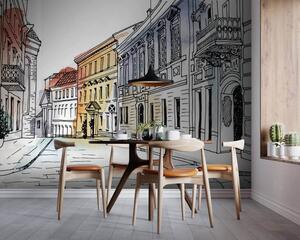 Tapety Staré mesto v akvareli, Fototapety akvarel, u51062 : Uwalls.sk