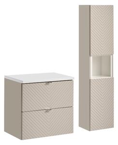 Comad Set kúpeľňového nábytku Viva Cashmere 60 kašmír mat/biela mat