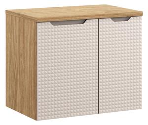 Comad Set kúpeľňového nábytku Luxor Beige 70 cm béžová/olejovaný dub