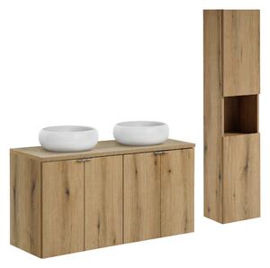 Comad Set kúpeľňového nábytku Nova Oak 120 dub coast evoke