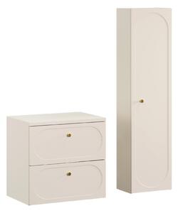 Comad Set kúpeľňového nábytku Donna Sand 60 piesková/zlatá