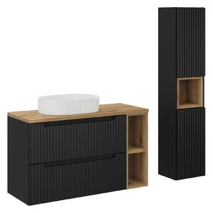 Comad Set kúpeľňového nábytku Nova Black 100 čierna matná