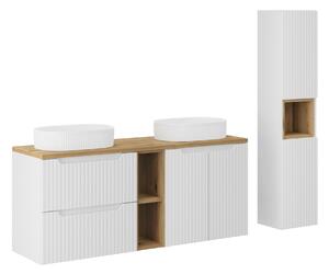 Comad Set kúpeľňového nábytku Nova White 140 biela matná