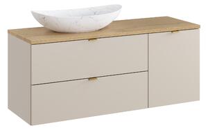 Comad Set kúpeľňového nábytku Dalia Cashmere 120 kašmír mat/dub cremona