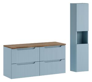 Comad Set kúpeľňového nábytku Nova Denim 120 denim/dub casella
