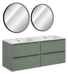 Comad Set kúpeľňového nábytku Sombra Green 140 rákosovo zelená