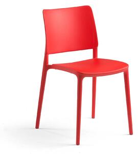 Plastová stolička RIO, červená