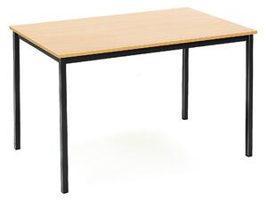 Jedálenský stôl JAMIE, s 22 mm hrubou laminovanou doskou, 1200 x 800 mm