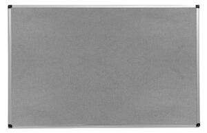 Nástenka s hliníkovým rámom MARIA, 2000x1200 mm, šedá