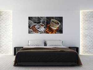 Zátišie s kávou - obraz (Obraz 160x80cm)