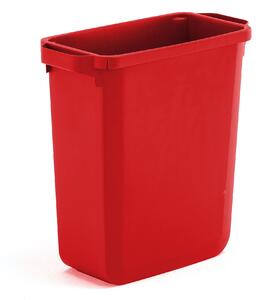 Odpadkový kôš na triedenie odpadu OLIVER, objem 60 L, červený