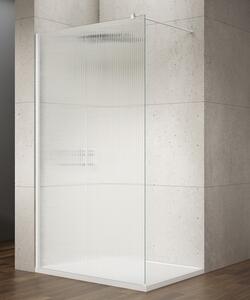 Gelco, VARIO WHITE jednodielna sprchová zástena na inštaláciu k stene, sklo nordic, 1100 mm, GX1511-07