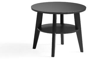 Konferenčný stolík HOLLY, Ø 600x500 mm, čierny