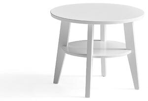 Konferenčný stolík HOLLY, Ø 600x500 mm, biely