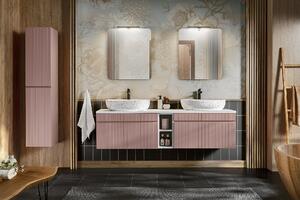 CMD Via Domo - Kúpeľňová skrinka pod umývadlo Iconic Rose - ružová - 60x46x46 cm