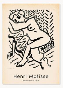 Plagát Henri Matisse - Seated Model