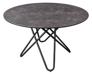 Okrúhly jedálenský stôl Malaika 120 cm antracitový