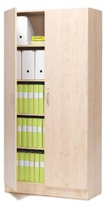 Kancelárska skriňa CLEO, uzamykateľná, 2000x1000x310 mm, breza