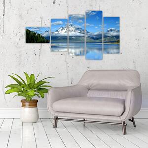 Obraz - zasnežené vrcholky hôr (Obraz 110x60cm)