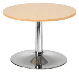 Konferenčný stolík MONTY, Ø700 mm, buk / chróm