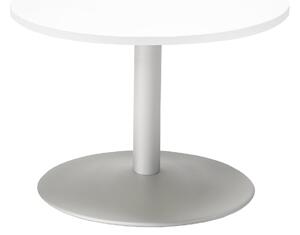 Konferenčný stolík MONTY, Ø700 mm, biela / šedá