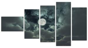 Obraz mesiace a mrakov (Obraz 110x60cm)