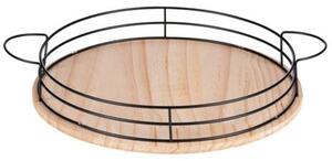 Guľatý drevený podnos ALPINA Ø35 cm