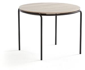 Konferenčný stolík ASHLEY, Ø770 x 530 mm, čierna, jaseň
