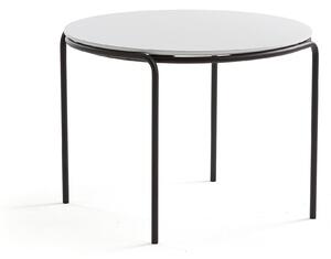 Konferenčný stolík ASHLEY, Ø770 x 530 mm, čierna, biela
