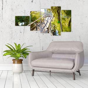Moderné obraz - most cez vodu (Obraz 110x60cm)