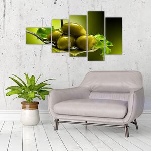 Obrazy do kuchyne - olivy (Obraz 110x60cm)