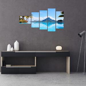 Moderný obraz - raj pri mori (Obraz 110x60cm)