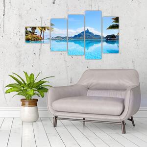 Moderný obraz - raj pri mori (Obraz 110x60cm)